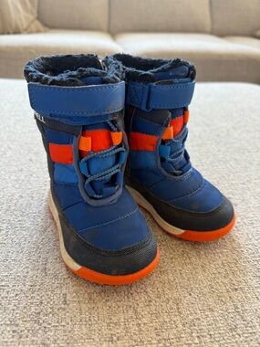 Merrell Kids Blue and Orange Winter Boots